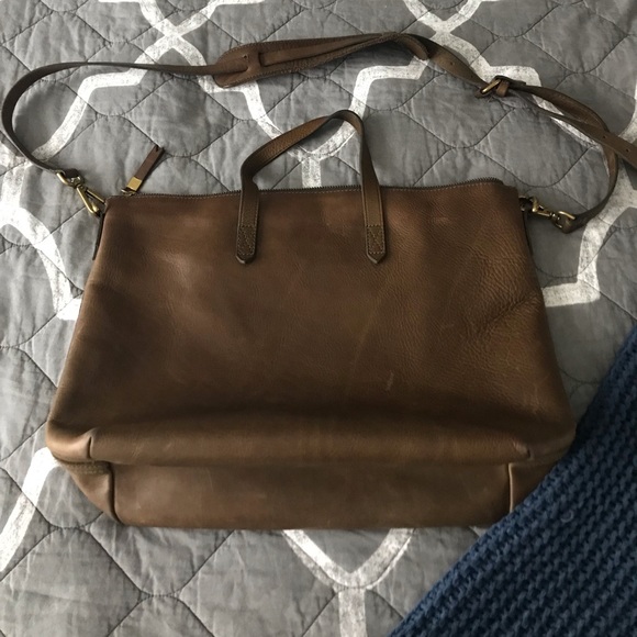 Madewell Handbags - Madewell Ziptop Transport Crossbody Tote